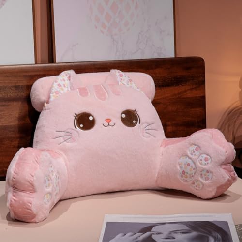 GKWW Cute Cat Companion Reading Pillow Bed Rest Pillow Washable for Cats and Humans