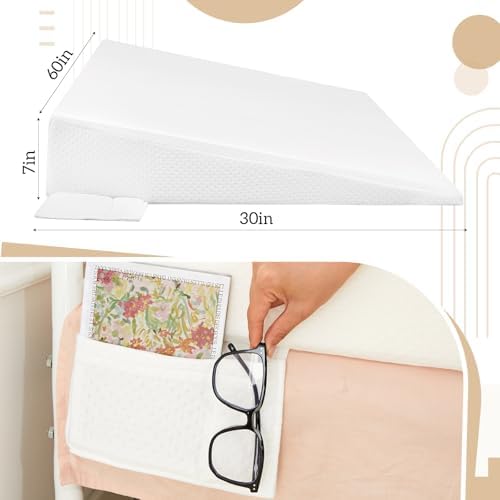 Cinnvoice Mattress Wedge for Acid Reflux 7in Queen Size