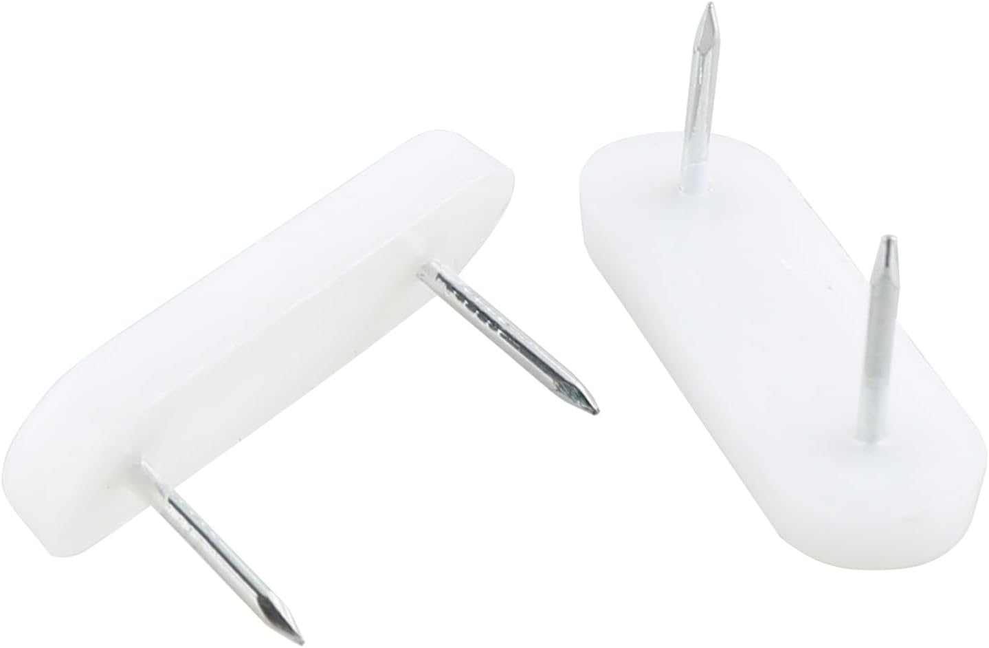 30PCS White Thickened Plastic Chair Foot Pegs for Furniture Beds and Skirts Durable Fixing Pins for Chairs or Tables