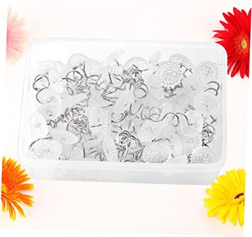 Happyyami 100Pcs Transparent Fixation Nails for Sofa Cushions