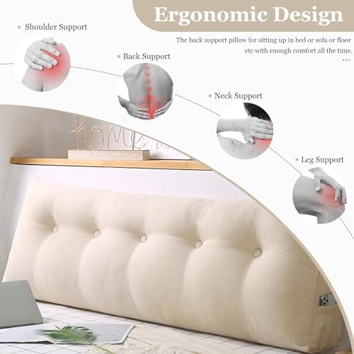 VClife Wedge Headboard Pillow Relaxing Durable