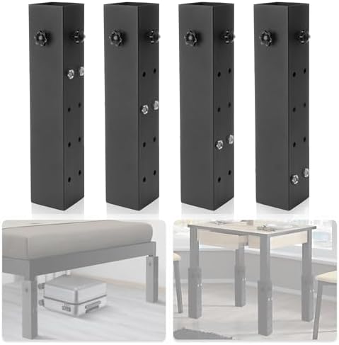 IRONWALLS Dorm Bed Risers Heavy Duty 4 Pack