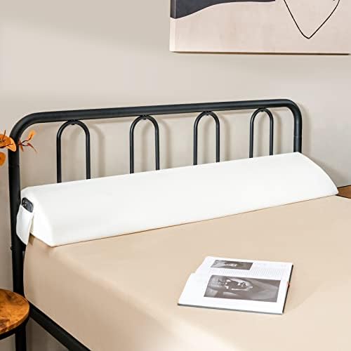 Go flame Expandable Bed Gap Filler Full Size Headboard Pillow for reading sleeping 7 Max Gap