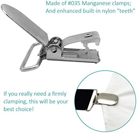 20-Piece Mens Suspender Clips Sheet Fasteners