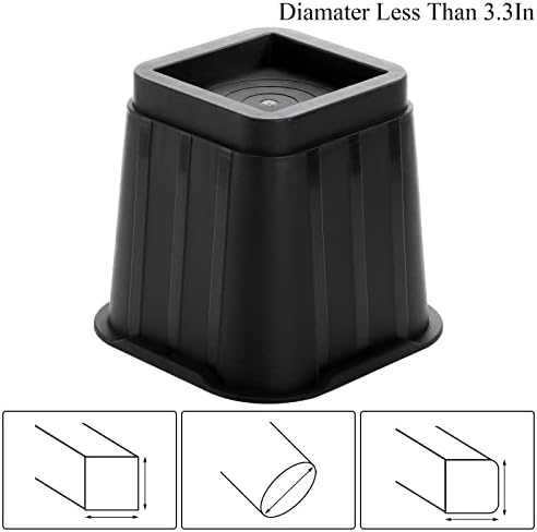 Coloch Bed Riser - 5-Inch Heavy Duty Stacker Multifunctional with 6 Pairs