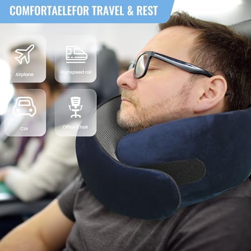 Adjustable Ergonomic Memory Foam Snail Neck Pillow