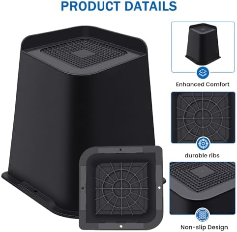 Sturdy Bed Risers 8-Inch Heavy Duty