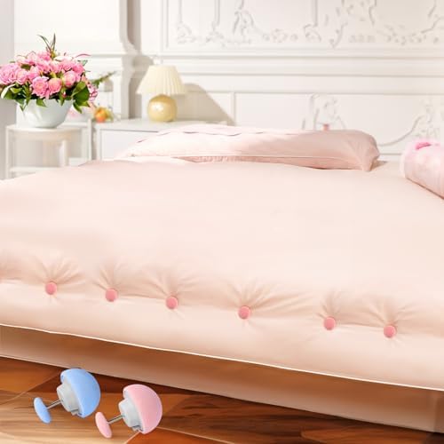 20-Piece Duvet Cover Clips Fastener with 1-Button Lock Durable Easy to Install for Curtains Quilts More
