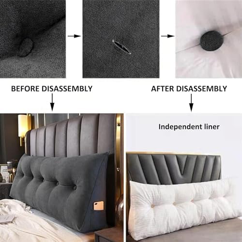 Large Long Backrest Positioning Support Bolster Cushion for Daybed