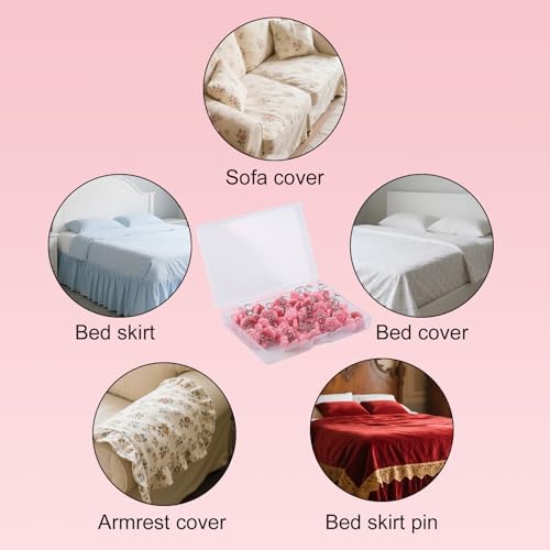 Secure Bed Skirts with Pretty Pink Tacks