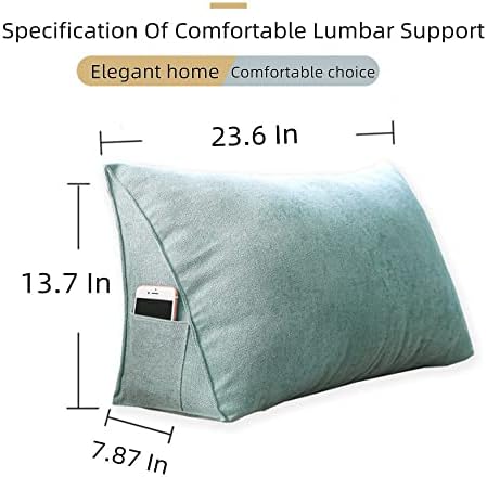 Brahmihita Headboard Wedge Pillow Detachable Washable Reading Support