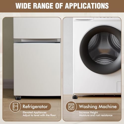 Adjustable Bed Lifts Durable Furniture Risers 4-Pack with Anti-Slip Design for Bed Sofa Table and More