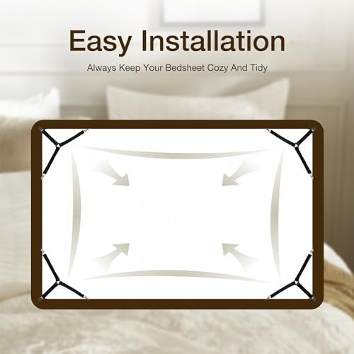 Jellymoni Bed Sheet Straps Easy to Install Durable Fasteners for a Cozy Sleep