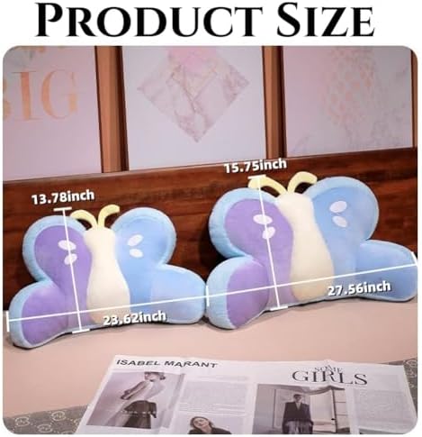 Cute Butterfly Reading Pillow with Arms and Back Support