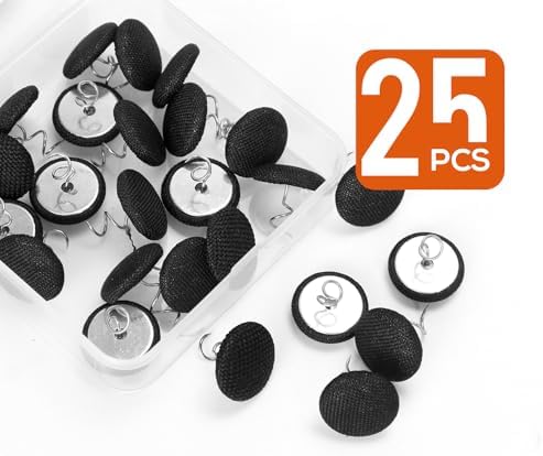 25 Pcs 08 Bed Skirt Pins with Flax Cover