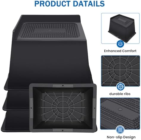AnnCut 6-inch Bed Risers Heavy Duty