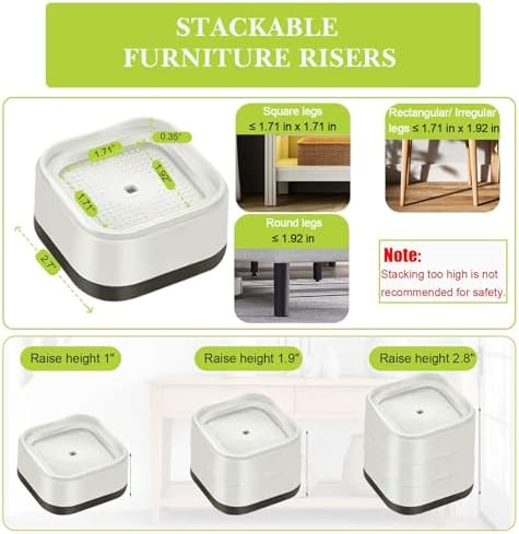 Adjustable Bed Risers for Home Office