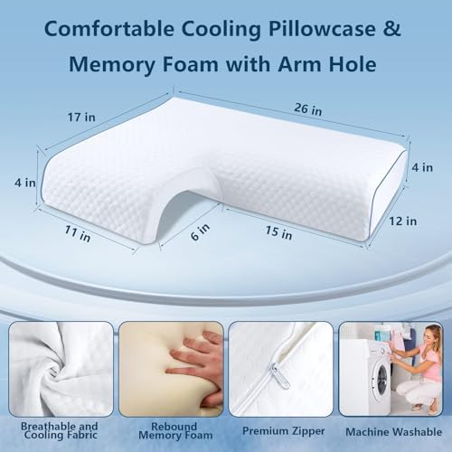 Perfect Memory Pillow for Couples - No Sq Tiredness