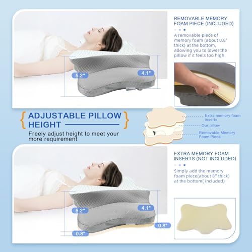 Adjustable Ergonomic Pillow for Neck Support