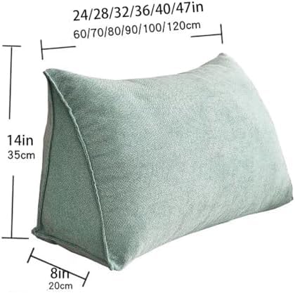 Triangle reading pillow with back support