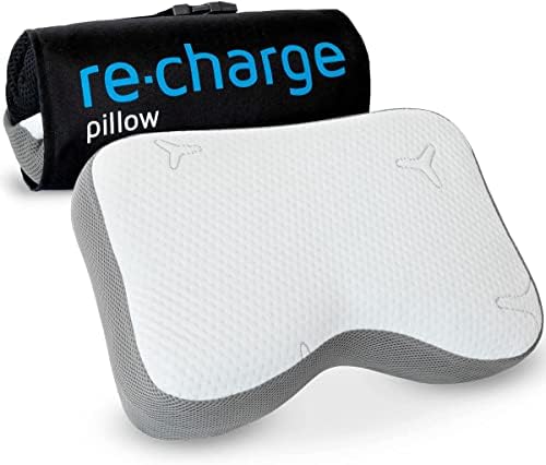 Memory Foam Travel Pillow with Activated Charcoal for Ergonomic Support and Stress Reduction by Third of Life