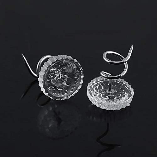 30 50pcs Clear Head Upholstery Pins for Bed Skirts and Repairing Headliners