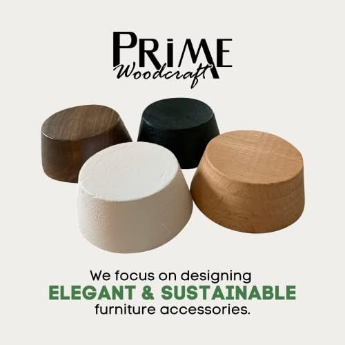 1 Inch Extra HeightFourSafeWalnut Wood Risers for Bed Sofa and Desk