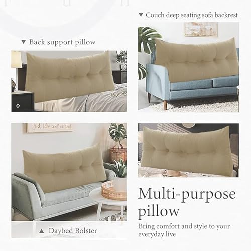 TESICA Full Headboard Wedge Pillow Bed Rest Support Comfort