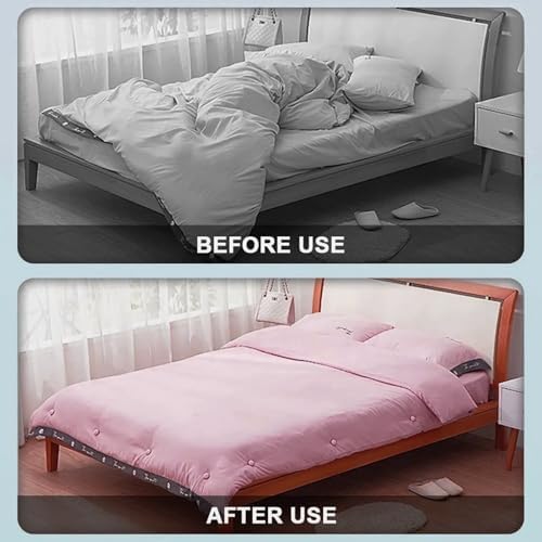 Duvet Clips for Comforter Hold 4 Pack White