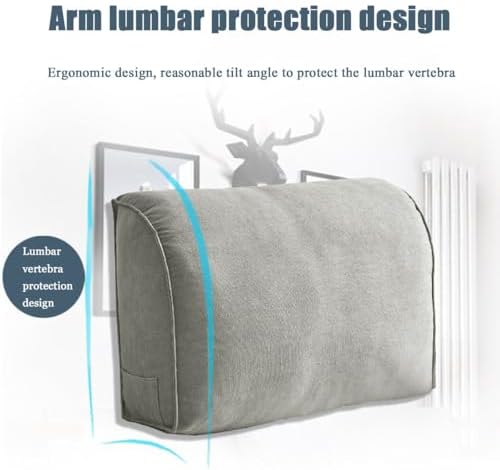 Extra Thick Sofa Back Cushion Wedge Pillow for Couch and Bed