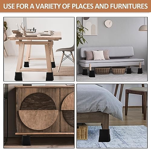 6-Inch Heavy-Duty Bed Risers for Sofa Desk and more