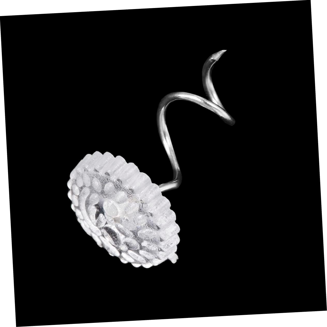 VOSAREA 100Pc Transparent Stainless Steel Upholstery Pins for Sofa Cushions Non-Marking Fixation Nails