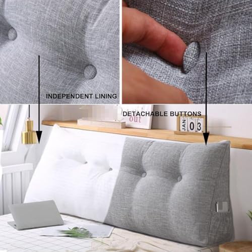 Triangle Reading Pillow with Removable Cover for Efficient Back Support