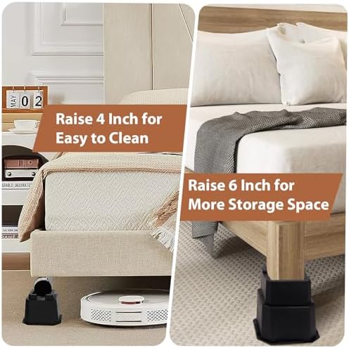 Adjustable Bed Riser Elevator - Shouwuhho Best Bed riser for Sofa Couch Table Raise Save Space