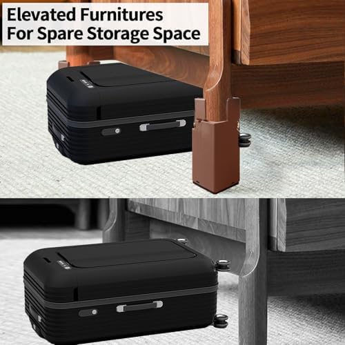 INFTYLE 4-Inch Adjustable Bed Risers