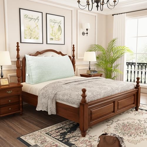 Queen XXL Wedge Headboard Pillow for Bed Rest or Sitting