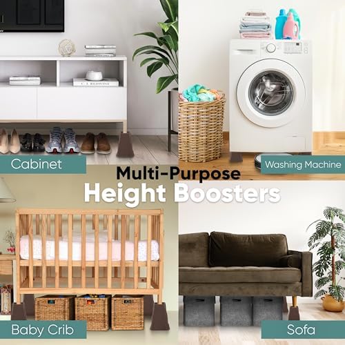 Adjustable Bed Risers Adds Storage Space
