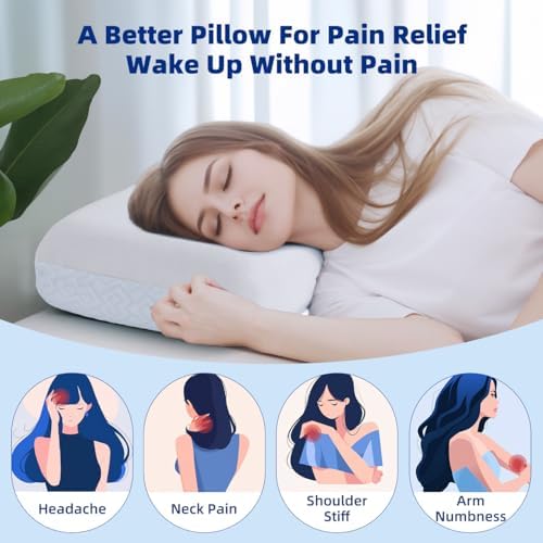 Adjustable Memory Foam Pillow - Neck Head Pain Relief