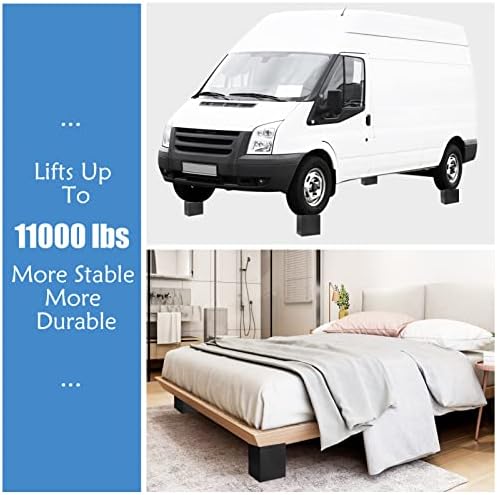 Jeethemy Heavy Duty Bed Risers Set of 4