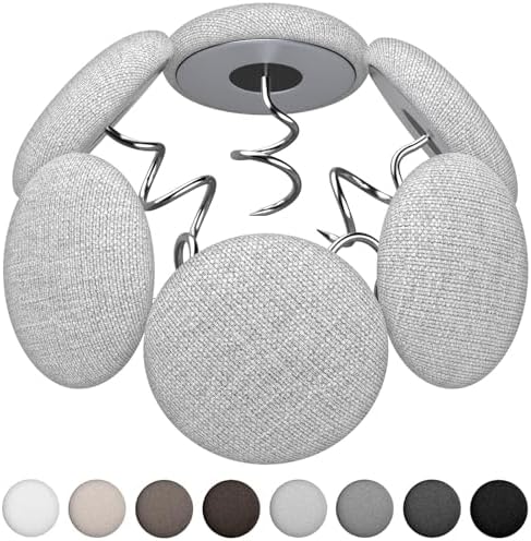 MAICOBI Flax Covered Button Twist Pins for Bed Skirts Sofa Upholstery 12 Pack