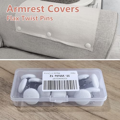 MAICOBI Premium Flax linen Bed Skirt Pins