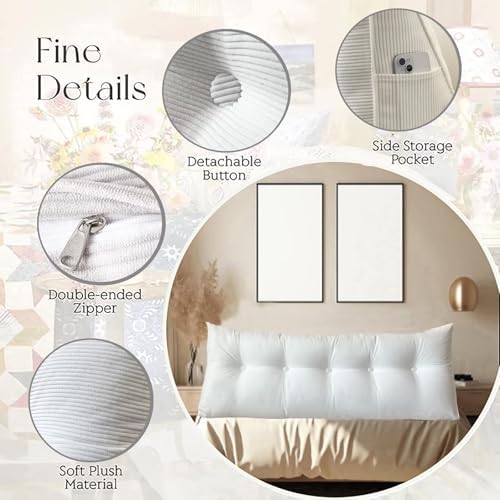Large Bed Wedge Pillow