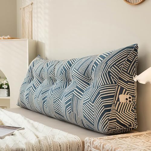 Contoured Headboard Wedge Pillow for Support and Comfort