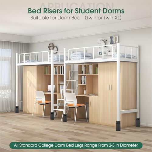 Durable 4-Pack Bed Riser with 10000 lbs Capacity