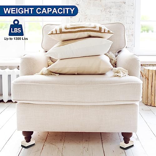 Modular Bed RisersUp to 1300 lbs for Sofa Desk and More
