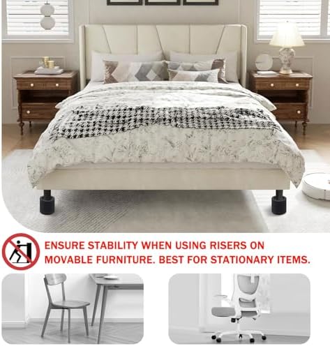 Secure Your Low Furniture with Sturdy Bed Risers Easy Access Comfort