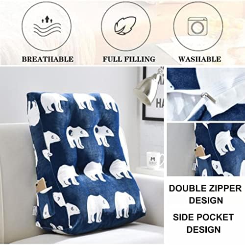 Supportive Bed Wedge Pillow for Reading Office Use