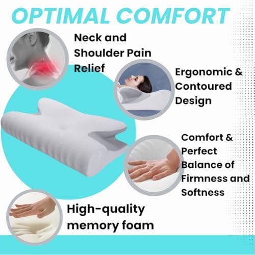Enhance Sleep with Ergonomic Memory Foam Pillow