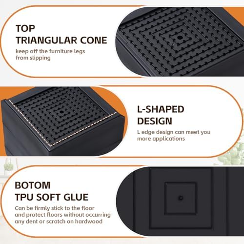 Admiral Bed Risers 15-6 inch Set