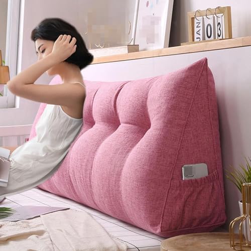Triangle Reading Pillow with Removable Cover for Efficient Back Support
